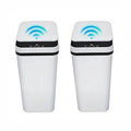 2.2 Gal Odor-Sealing Touchless Trash Can, ABS+PP Plastic Motion Sensor Smart Bin with Lid, Slim Waterproof Mini Can Bathroom Bins for Bedroom/Bath, Office