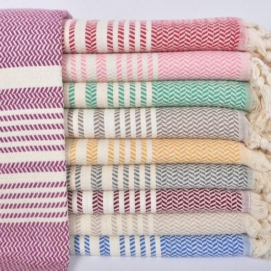 Custom Cotton Turkish Towel, Striped Beach Towel, Personalized Bath Towel, 40x71 Inch Peshtemal, Pool Towel, Travel Gift