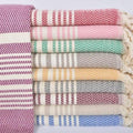 Custom Cotton Turkish Towel, Striped Beach Towel, Personalized Bath Towel, 40x71 Inch Peshtemal, Pool Towel, Travel Gift