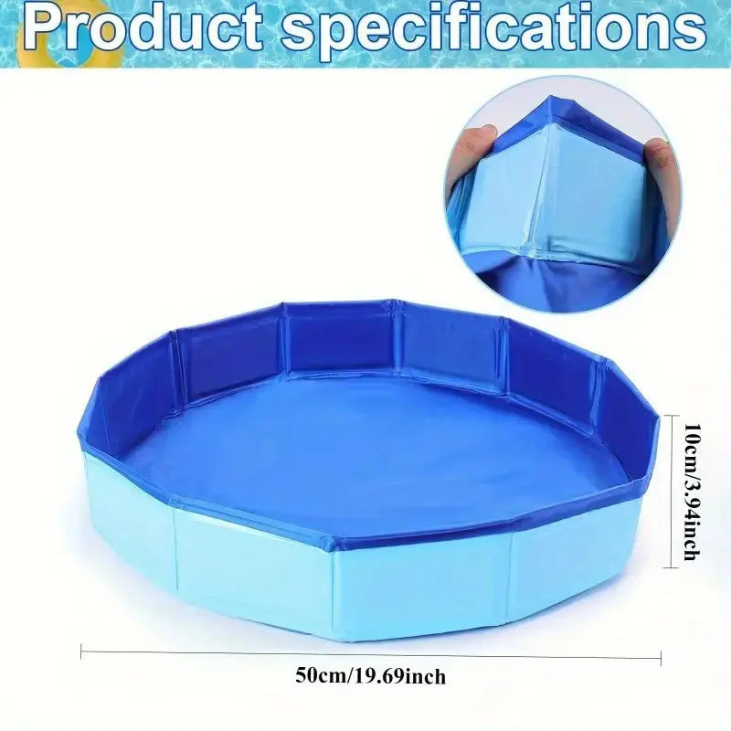 Foldable Portable Foot Bath Basin for Swimming Pool Entry, PVC Composite Collapsible Foot Wash Tub for Outdoor Backyard Use, Foot Washing Pool, Foot Soaker Tub