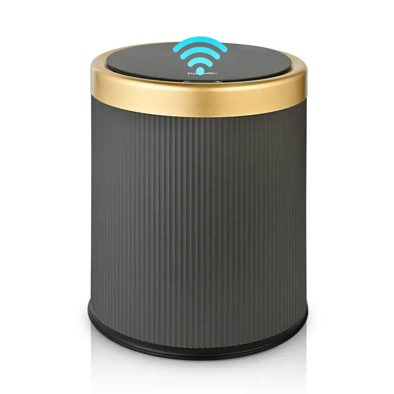 Pukomc Motion Sensor Trash Can with Lid, 3.5 Gallon Touchless Trash Bin, Automatic Waterproof Bathroom Garbage Can, Large Capacity Odor Control Advanced Sensing Technology Stylish Beige summerwins