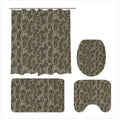 Original Bottomland Everything Bottom Lands Camo 4-Piece Bathroom Set Polyester - Mats with Camouflage Design