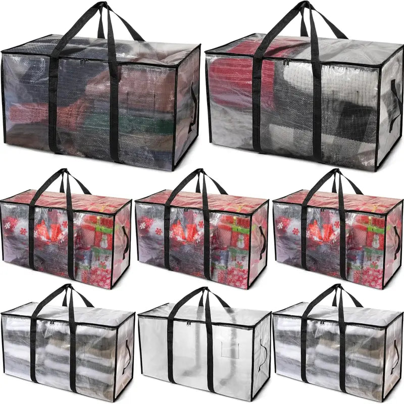 6 Pack Extra Large Moving Bags or Storage Bags Large Moving Heavy Duty Packing Bags with Zippers and Handles