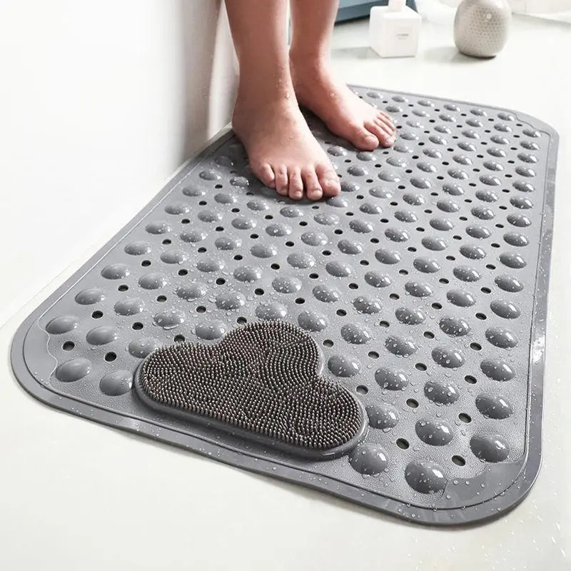 Non-Slip Soft Quick-Drying Bath Mat with Massage Bubble, 1 Count Bathroom Mat, Bath Mats for Bathroom, Nonslip Shower Mat, water absorbent bathmat, Fashionable Water Absorbent Decor Mat for Home and Hotel #GLOBAL PICKS