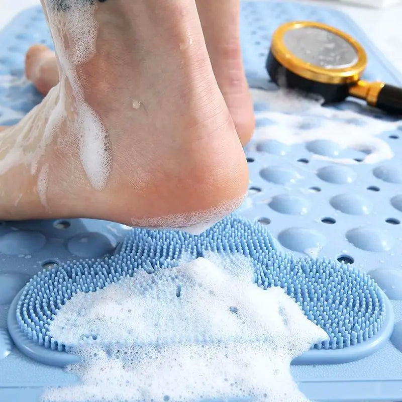 Non-Slip Soft Quick-Drying Bath Mat with Massage Bubble, 1 Count Bathroom Mat, Bath Mats for Bathroom, Nonslip Shower Mat, water absorbent bathmat, Fashionable Water Absorbent Decor Mat for Home and Hotel #GLOBAL PICKS