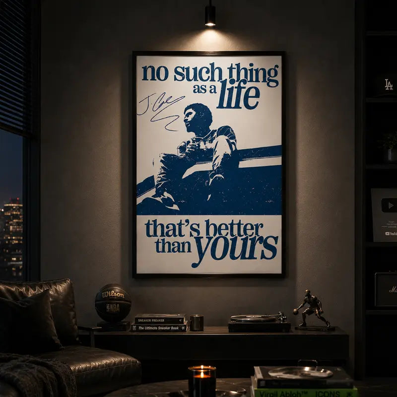 Love Yourz Poster, No Such Thing as a Life That's Better Than Yourz Poster, Rap Music Fan Gift, Music Wall Art, Hip Hop Decor, Bedroom Decor, Music Room Decor, Aesthetic Room Decor, Gift Idea