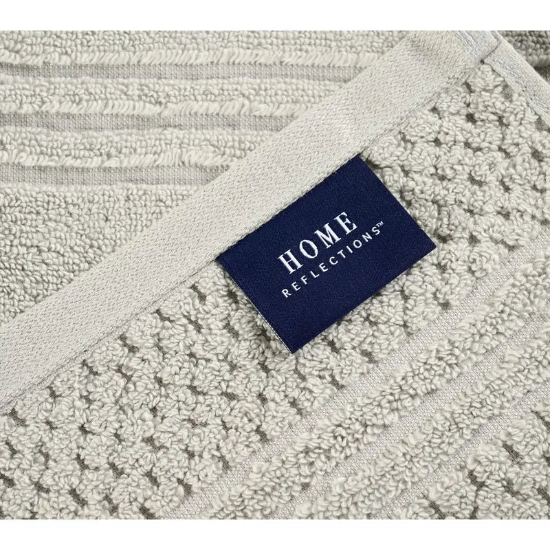 Home Reflections 100% Cotton Solid & Texture 12-pc Towel Set