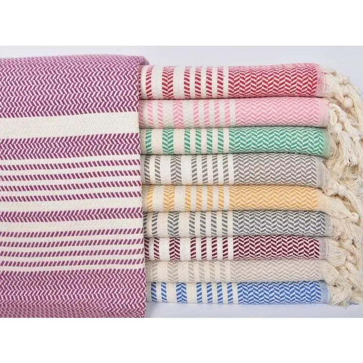 Custom Cotton Turkish Towel, Striped Beach Towel, Personalized Bath Towel, 40x71 Inch Peshtemal, Pool Towel, Travel Gift