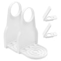 2-Pack Laundry Detergent Cup Holder Dispenser for Home Organization - Soap-Compatible, Upgraded Nozzle Button for Precise Control, Leak-Proof Drip Tray, Made for Tidy Laundry Room Storage