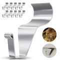 Antimbee Vinyl Siding Hooks for Hanging Outdoor Decorations, 10 Pack Heavy Duty Stainless Steel No Drill Clips, Holds Up to 18 lbs, Reusable Hooks for Wreaths, Christmas Lights, Halloween & Holiday Decor, Halloween & Christmas Decorations