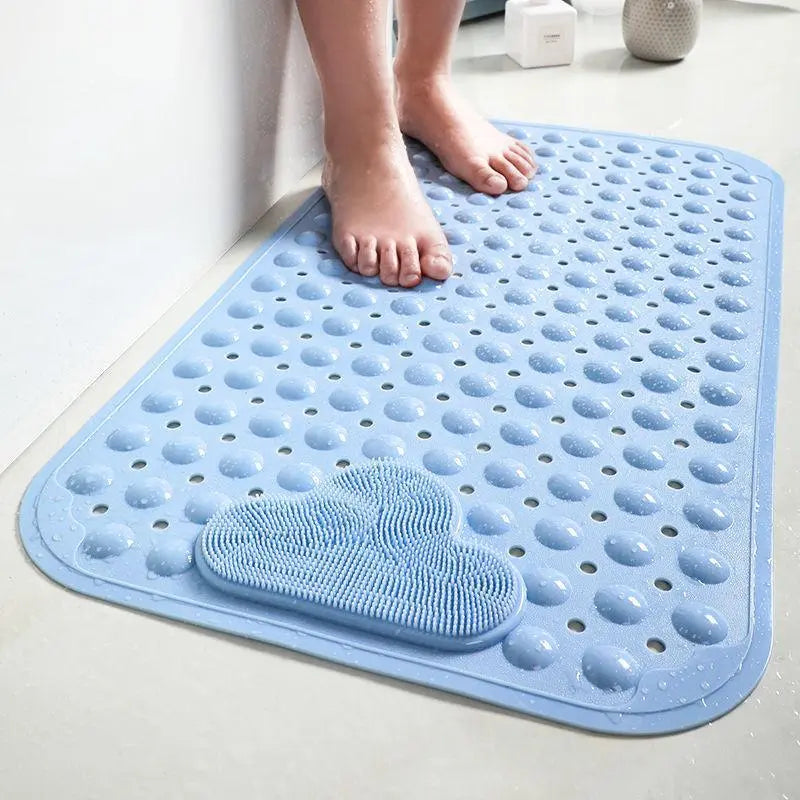 Non-Slip Soft Quick-Drying Bath Mat with Massage Bubble, 1 Count Bathroom Mat, Bath Mats for Bathroom, Nonslip Shower Mat, water absorbent bathmat, Fashionable Water Absorbent Decor Mat for Home and Hotel #GLOBAL PICKS