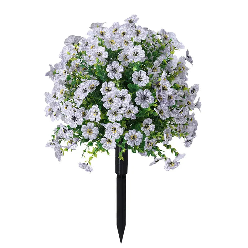 Lightweight Decorative Fake Daisy Bouquet - Colorful Plastic Daisies with Eucalyptus Leaves, Boxwood Greenery, Home Goods Decorative Plants for House Decor, Balcony, Outdoor Garden Porch Patio Accents