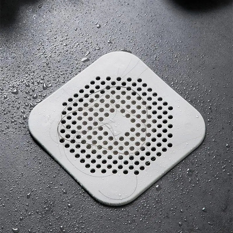Rubber Hair Catcher, 1 Count Sink Drain Hair Stopper, Anti Clogging Drainage, Universal Sink Stopper, Bathroom Shower Drain Cover for Home Toilet Washroom, Bathtub Faucet Filter, Bathroom Accessories, Bathroom Necessities, Bathroom Gadgets