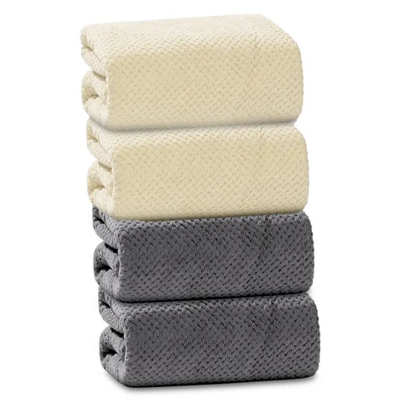 4 Pack Oversized Bath Towels Set - 35.43"x68.9" Extra Large Quick-Drying Microfiber - Ultra Soft Thin Bath Sheets for Spa, Gym, Travel & Home - Perfect Gift for Christmas,New Year,Valentine's Day, Family & Fitness Lovers