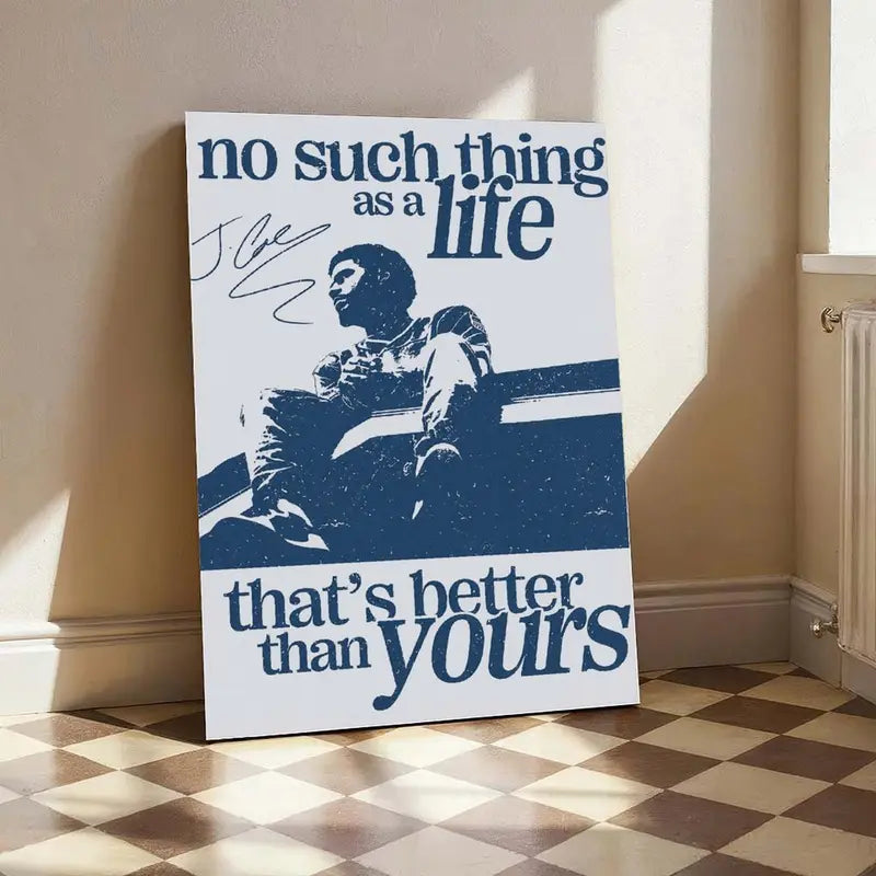 Love Yourz Poster, No Such Thing as a Life That's Better Than Yourz Poster, Rap Music Fan Gift, Music Wall Art, Hip Hop Decor, Bedroom Decor, Music Room Decor, Aesthetic Room Decor, Gift Idea
