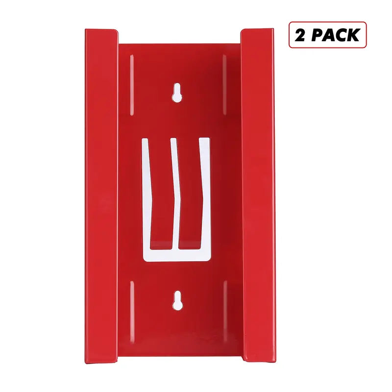 Mayouko 2-Pack Powder-Coated Magnetic Glove & Tissue Dispenser, Black & Red, 8LB Capacity, Wall-Mount Tool Organizer with Containers for Organizing Shop Ferrous Surfaces, Interior Bin Solution