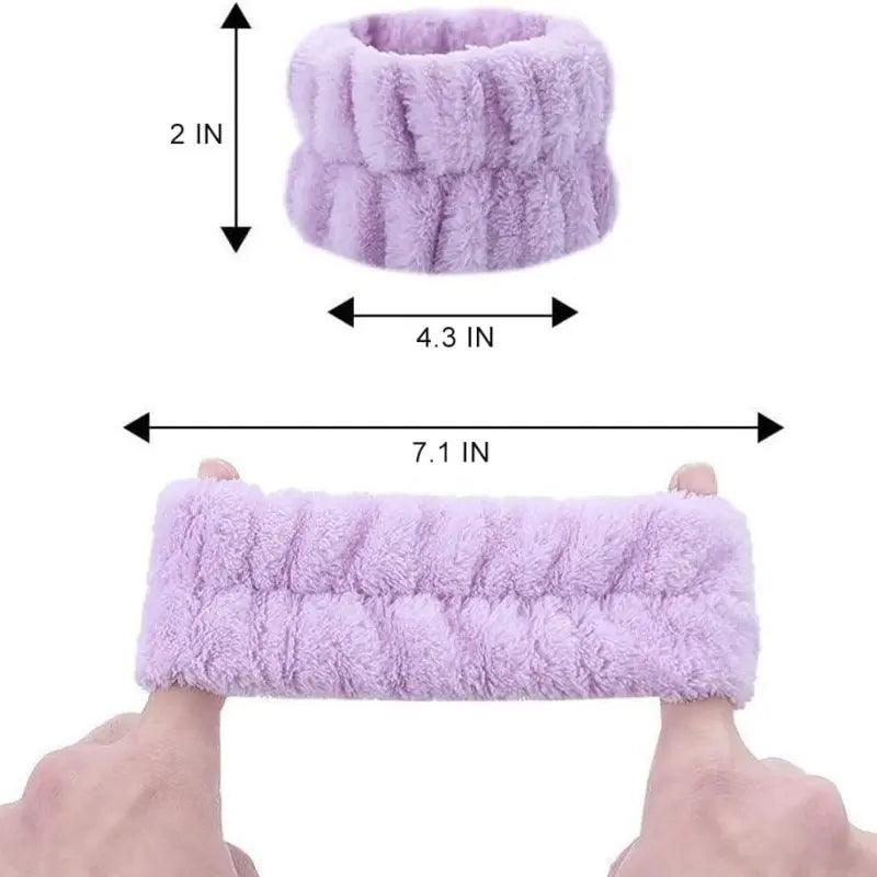 Women's Basic 3-Pack Coral Fleece Microfiber Face Washing Wrist Gloves - Soft & Comfortable, Absorbent Spa Gloves, Drying Towel Alternative, Splash Protection, Keeps Water Off Hands & Arms, 3-Color Fun Mix