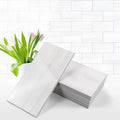 Vamos Tile 100-Piece Glossy Wooden Marble Grain Peel and Stick Backsplash Tile,3''x6'' PVC Subway Tile with White Grout, Stick on Backsplash for Kitchen/Bathroom/Fireplace
