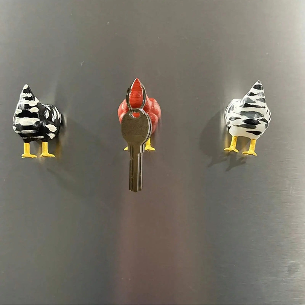 Cartoon Chicken Design Fridge Magnet, 3 Counts/set Cute Refrigerator Decorating Magnets, Personalized Refrigerator Magnet for Kitchen or Office Whiteboard, Magnetic Refrigerator Magnets
