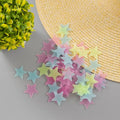 Luminous Decorative PVC Glow-in-the-Dark Star Stickers, 2-Sheet Pack, for Kids' Room Ceilings and Walls