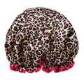 Women’s Double-Layer Waterproof Elastic Shower Cap, Reusable Eco-Friendly Bathroom Accessory, Lightweight Leak-Proof Hair Protection Head Cover, Multi-Purpose Accessory for Bathing, Facial Care, Accessories