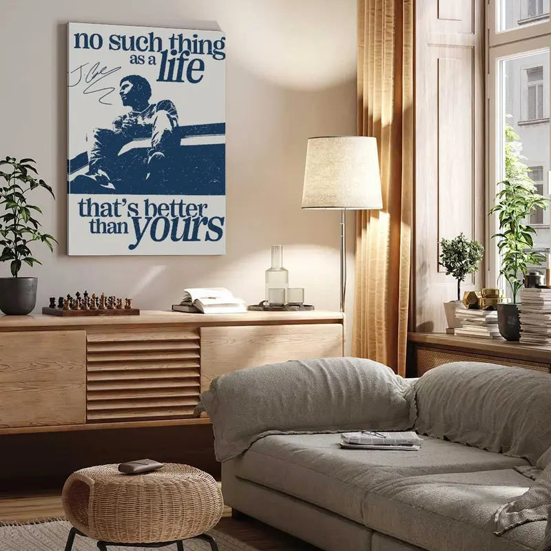 Love Yourz Poster, No Such Thing as a Life That's Better Than Yourz Poster, Rap Music Fan Gift, Music Wall Art, Hip Hop Decor, Bedroom Decor, Music Room Decor, Aesthetic Room Decor, Gift Idea
