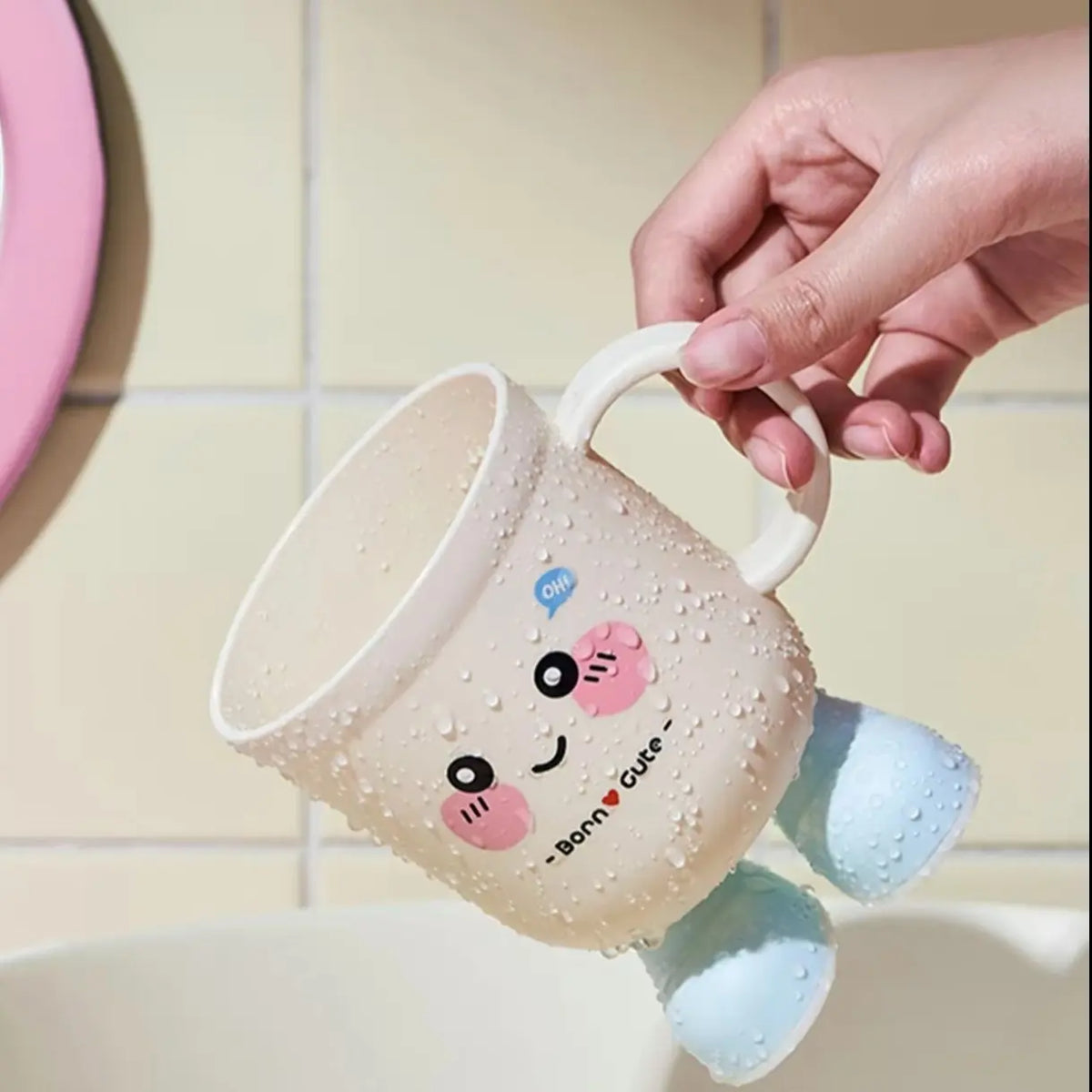 Cute Cartoon Pattern Washing Cup, Home Toothbrush Holder, Student Dormitory Mouth wash Cup, Couple Brushing Teeth Mug, Home Goods, Bathroom Accessory