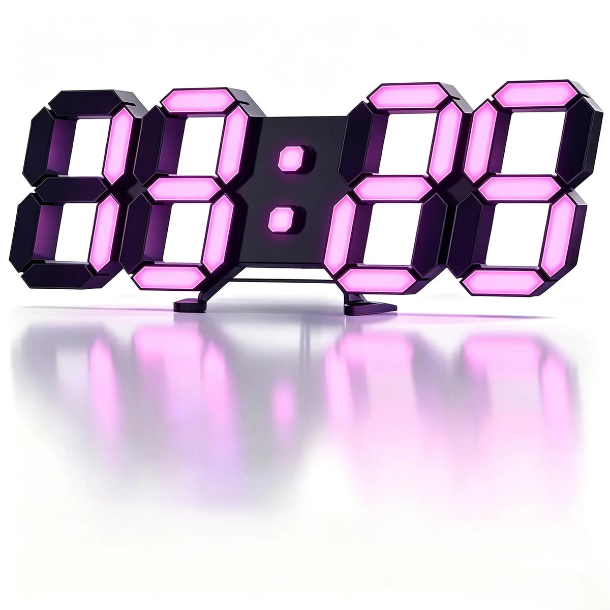 3D LED Digital Lighted Wall Clock with Night Light & Adjustable Brightness – 9-Inch Smart Desk Clock for Bedroom, Kitchen & Office (Time/Date/Temperature)