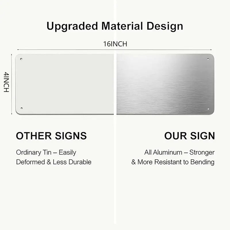 16x4 in Sturdy Lightweight Plain Aluminum Metal Rectangle Sign with Screws - Como Chingas Way Funny Spanish Wall Art, Home Decor for Wall, Holiday Gift Idea for Bold Humor Enthusiasts