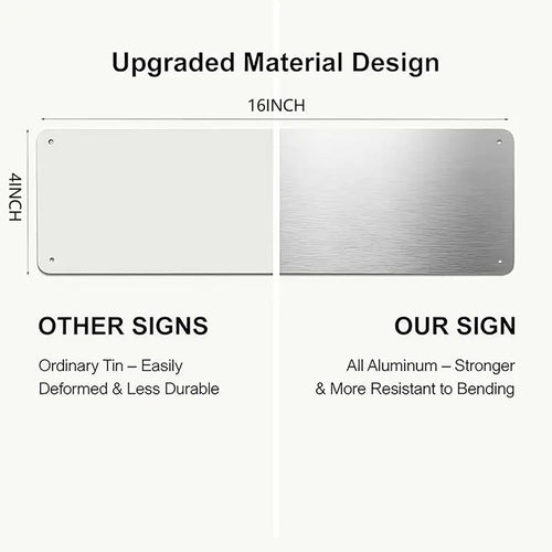 16x4 in Sturdy Lightweight Plain Aluminum Metal Rectangle Sign with Screws - Como Chingas Way Funny Spanish Wall Art, Home Decor for Wall, Holiday Gift Idea for Bold Humor Enthusiasts
