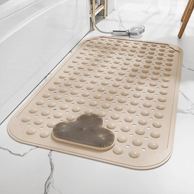 Non-Slip Soft Quick-Drying Bath Mat with Massage Bubble, 1 Count Bathroom Mat, Bath Mats for Bathroom, Nonslip Shower Mat, water absorbent bathmat, Fashionable Water Absorbent Decor Mat for Home and Hotel #GLOBAL PICKS