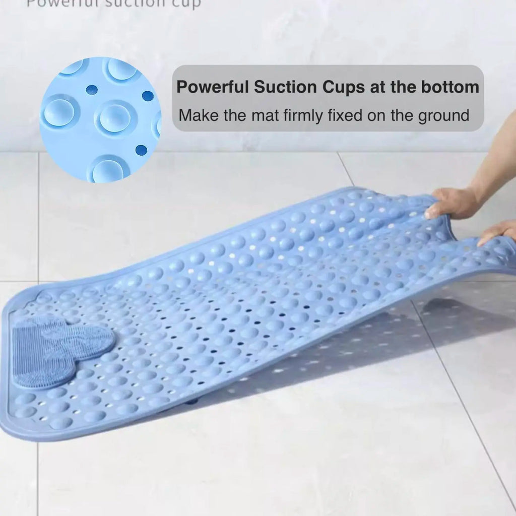 Non-Slip Soft Quick-Drying Bath Mat with Massage Bubble, 1 Count Bathroom Mat, Bath Mats for Bathroom, Nonslip Shower Mat, water absorbent bathmat, Fashionable Water Absorbent Decor Mat for Home and Hotel #GLOBAL PICKS