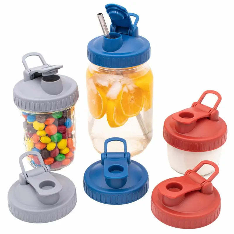Pour & Store Shaker Lid with Carry Loop for Mason Jars (Old Version)