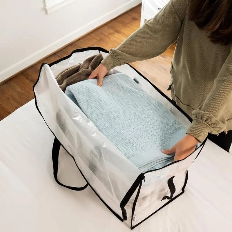 6 Pack Extra Large Moving Bags or Storage Bags Large Moving Heavy Duty Packing Bags with Zippers and Handles
