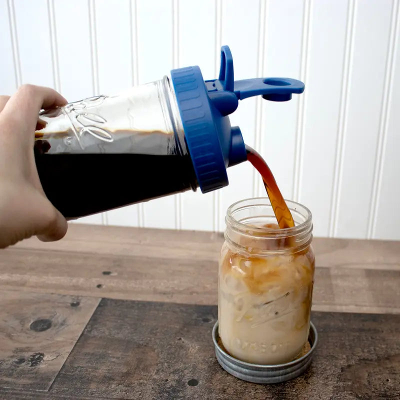 Pour & Store Shaker Lid with Carry Loop for Mason Jars (Old Version)