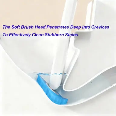 Snofrid Disposable Toilet Brush, Toilet Bowl Wand Holder Set with 24PCS Cleaner Refills, Bathroom Cleaning System for Sink Bathtub Drain Wash Basin UrinalWall-Mount Scrubbing Toilet Brush Bathroom Cleaning Kit