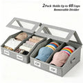 Large Baseball Cap Organizer, Stackable Trapezoid Cap Storage System, 2 PCS Transparent Container Hat Organizers for Closet, Cardboard-Supported Holds Up to 30 Caps, Organize Hats for Men & Women, Christmas/Mother's Day Gifts