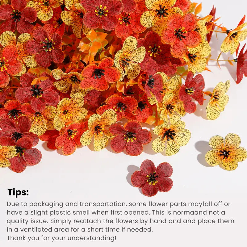 SHareconn 24/40/48 Bundles Decorative Faux Flowers Set - UV-Resistant Plastic Daisies, Eucalyptus Leaves, Flexible Stems for Shaping, Photorealism, Daily Geometric Home Outdoor Decor (Garage, Birthday Porch Use)
