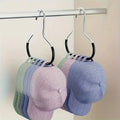 2-Pack New Hat Hangers, Single Rod Holds 8 High-Top Hats, Dorm Closet Baseball Cap Hooks, Multi-Functional Traceless Hook Display Rack, Hat Organizer
