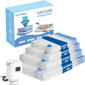 15 Pack Vacuum Seal Bags for Clothes Storage with Rechargeable Pump,Compression Bags for Packing Travel Luggage and Closet Organization summerwins