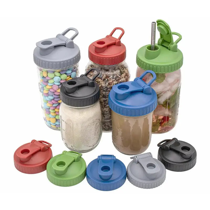 Pour & Store Shaker Lid with Carry Loop for Mason Jars (Old Version)