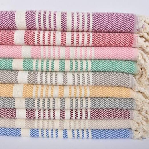 Custom Cotton Turkish Towel, Striped Beach Towel, Personalized Bath Towel, 40x71 Inch Peshtemal, Pool Towel, Travel Gift