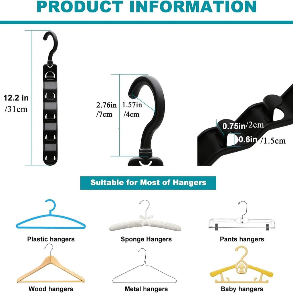 University Dorm Essentials, Closet Organizer & Storage Rack, Upgraded Clothes Hanger, 360° Rotating Hook, Space-Saving Home Must-Have, Closet Hangers