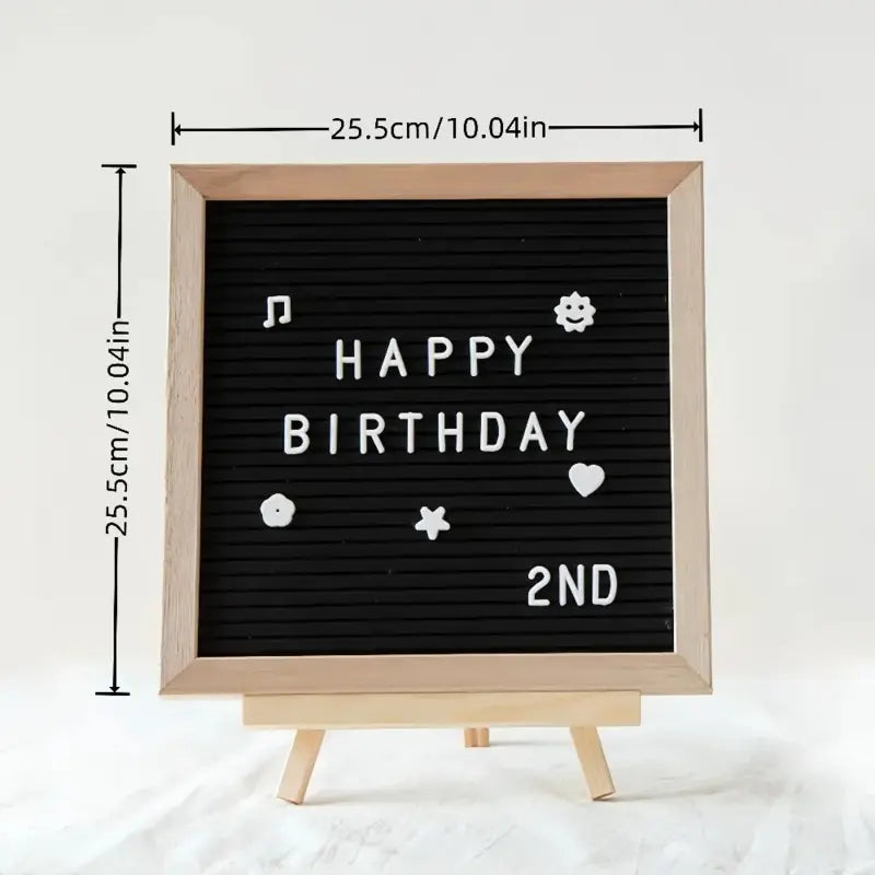 Felt Letter Board Set for Personalized Messages and Notes, with 340 Letters and Symbols, Stand and Storage Bag, Suitable for Home, Office, Party & Wedding Decor, Announcements, Wooden Home Sign, Home Decor Products