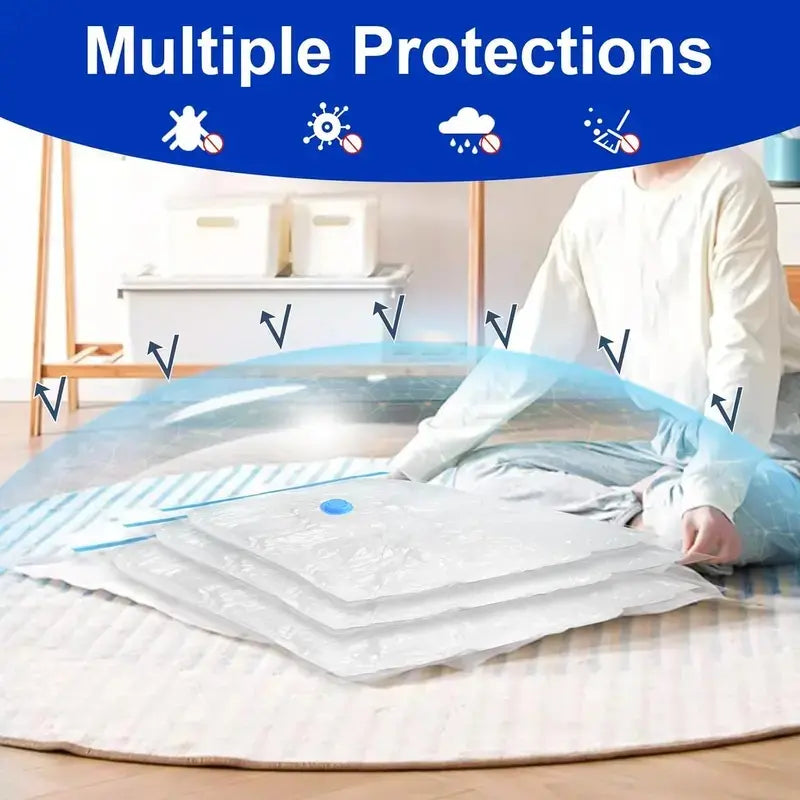 15 Pack Vacuum Seal Bags for Clothes Storage with Rechargeable Pump,Compression Bags for Packing Travel Luggage and Closet Organization summerwins