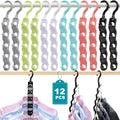 University Dorm Essentials, Closet Organizer & Storage Rack, Upgraded Clothes Hanger, 360° Rotating Hook, Space-Saving Home Must-Have, Closet Hangers