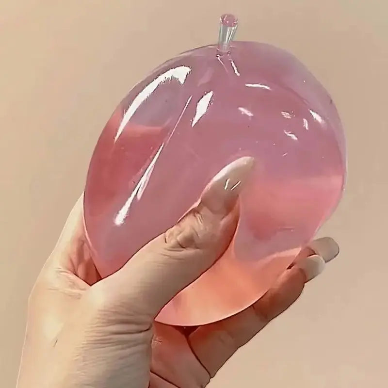 Crystal Apple Figurine, Soft and Smooth, Ultra-Thin Skin, Stress Relief Toy, Sensory Play, Desk Decor, Office Gift, Non-Edible, Desk Ornament, Desktop Ornaments, Desktop Decoration Ornament, Decoration Figure