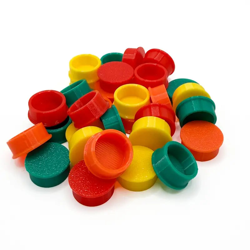 No Frills Vial Caps TPU Caps for 3mL 5mL 10mL 30mL for vial Protection and organization - non custom
