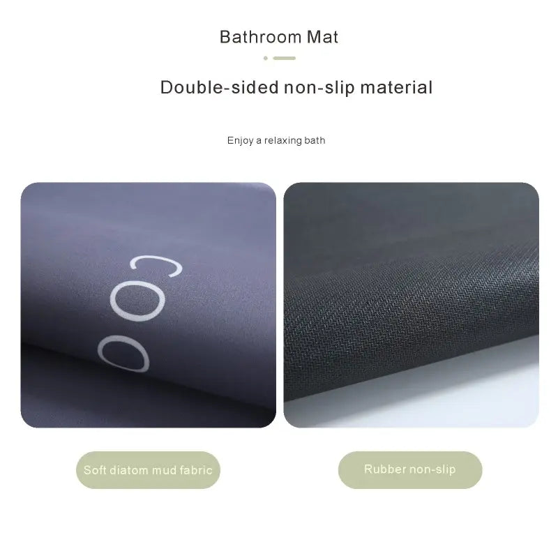 Thickened 0.2in, 3-Piece Set Bathroom Mat, Absorbent Quick-Dry Foot Mat, Anti-Slip TPR Rubber Bottom, Minimalist Style Home Decor, Suitable For Under Sink, Toilet Mat, Door Mat, Entrance, Living Room, Bedroom, Kitchen Small Rug, Hotel Guesthouse, Etc. out