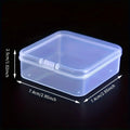 Clear Storage Box, 5 Counts Mini Portable Sticker Packs Storage Box, Desk Organizer for Sticker, Stationery, Office Supplies, Home Organizer